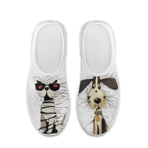 Image of Jeiento Cute Dog Women's Casual Slip On Shoes Loafers Sneakers for Women