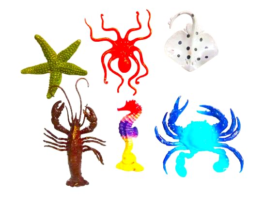 Chuz N pic Sea Animals Toy kit Set for Kids, Ocean Animal Toy Set for School Projects, Pranks and Home Decor (6Pieces) (B0CQVCSWNT) Amazon Price History, Amazon Price Tracker