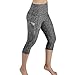 Produktbild Frashing Damen Capri Leggings mit Doppeltaschen Sport Leggings 3/4 Yogahose Sporthose Laufhose Training Tights mit Handytasche Sport Gym Yoga Laufen Fitness Leggings Hose