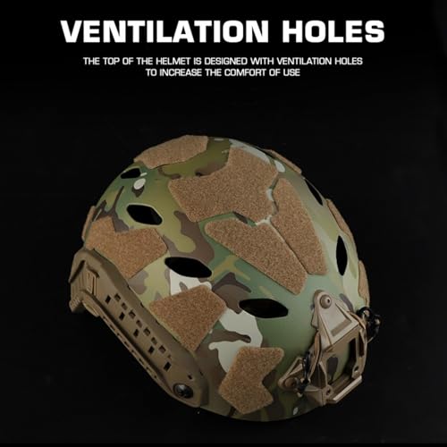 Casque militaire intégré Fast ultra léger avec ventilation pour jeu CS