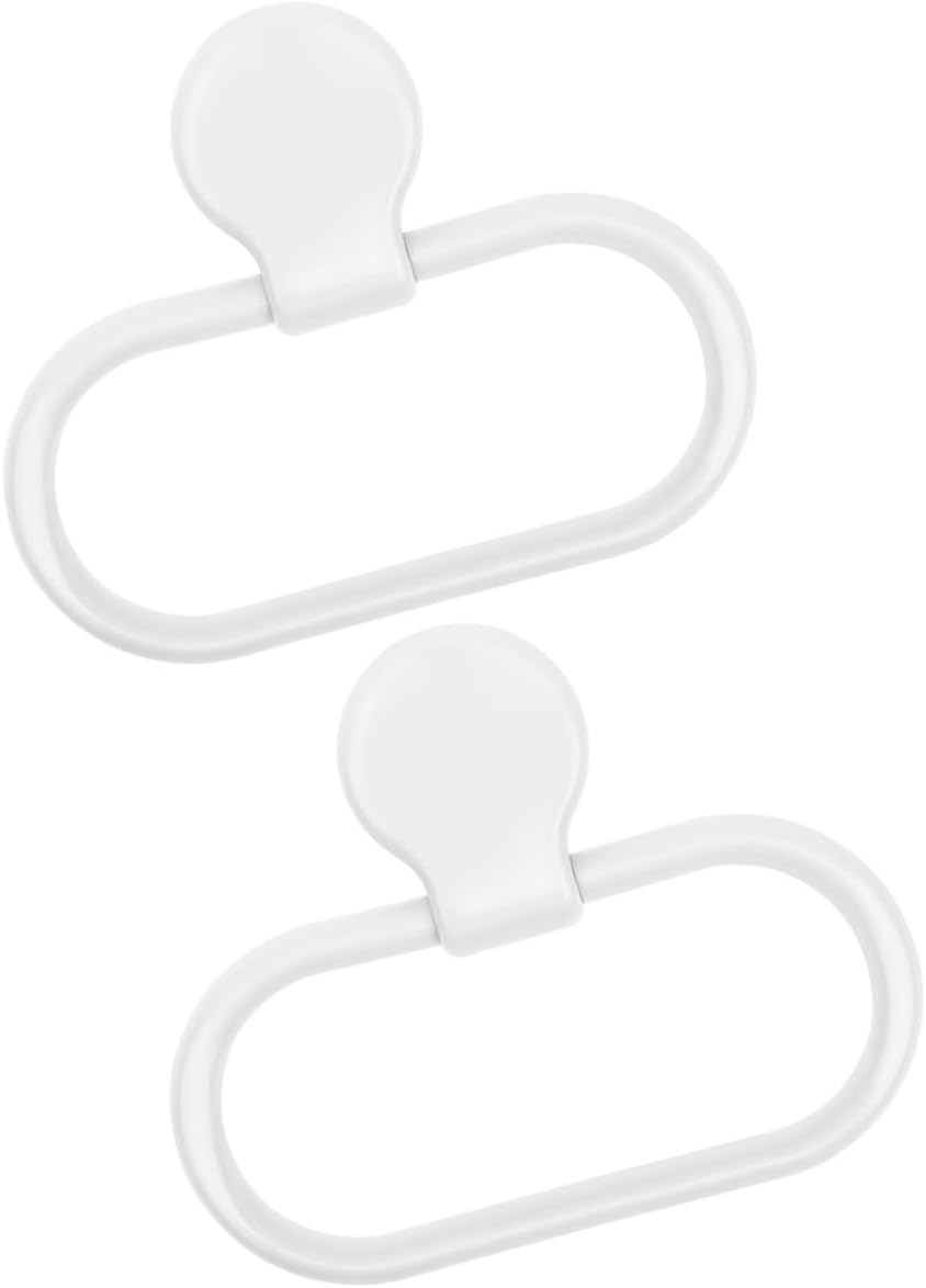 Generic 2pcs Adhesive Towel Ring Self-Adhesive Hand Towel Holder Bathroom Wall-Mounted Hanger for Kitchen and Bathroom Use