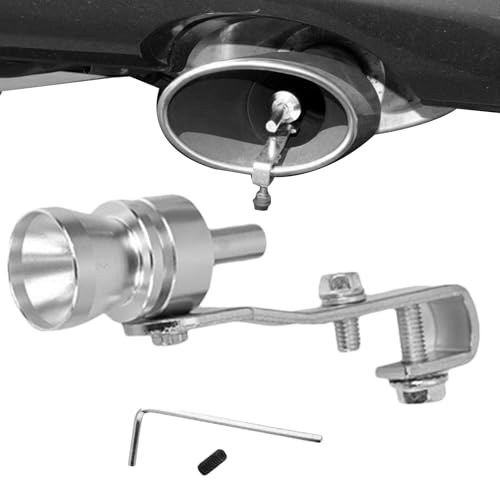 車用ターボ笛 アルミニウム合金製 ユニバーサルターボ消音エキゾーストバルブ 自動車・オートバイ用排気管ホイッスル 取り付け簡単 ターボサウンドエンハンサー スポーツカー・チューニングカー向け 耐久性に優れた金属製 排気音カスタマイズ ドライビングサウンドア