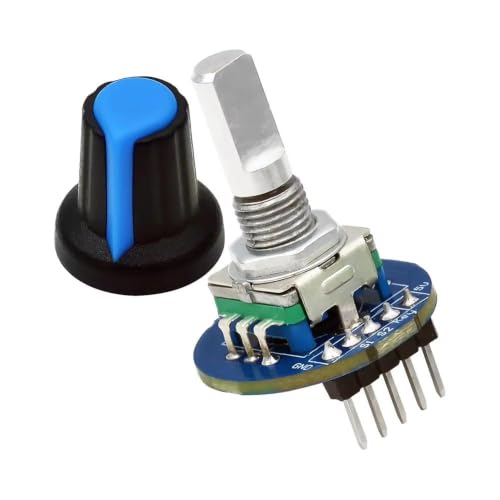 Module d'encodeur rotatif EC11 avec capuchon de bouton pour potentiomètre audio - 6