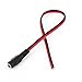 10pcs 12V CCTV Security Camera DC Male and Female Power Plug Cable Male Female DC Pigtail Connectors for CCTV -Security Camera, Black and Red