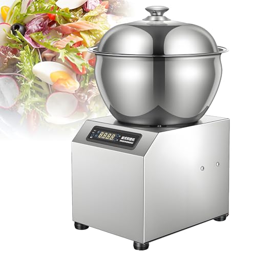 Amasadora de 8 kg para Uso Comercial, batidora de Pedestal con Temporizador y tazón Grande de Acero Inoxidable para Masa de Pan, Pizza y Fideos. Digitaldisplay-8kg