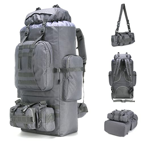 King'sGuard 100L Camping Hiking Backpack Molle Rucksack Military