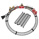 Atractivo atemporal: el juego de locomotora navideña combina el encanto vintage con la tecnología moderna, una experiencia de juego encantadora que une generaciones, tren de vías para vacaciones, juguete de tren para