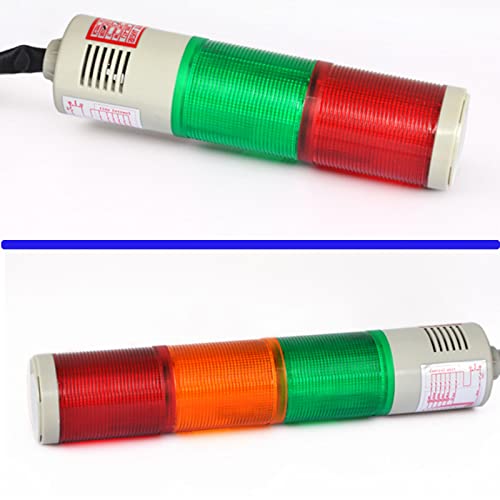 Y Dians S Yasong Lta-505W Industrial Warning Tower Lights, Dc24V Led Strobe Stack Light Andon Lights For Mechanical Safety Signal Indication - Red Yellow Green Flashing No Sound #TOP6