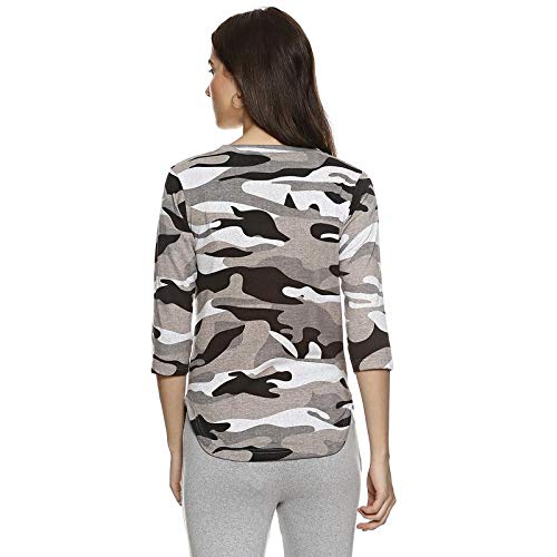 Image of PINACOLADA Striped Women Round Neck Purple T-Shirt