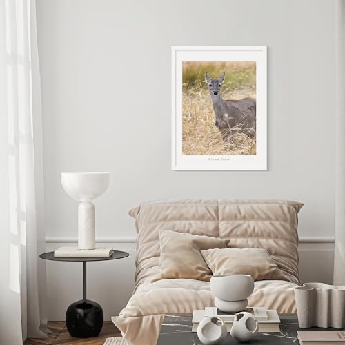 Image of Picrit 18x24 Picture Frame Set of 7, White Poster Frames for Wall