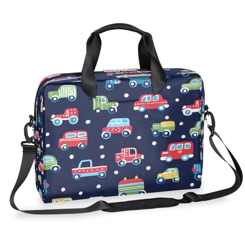 Maletín para laptop con diseño multicolor y correa ajustable