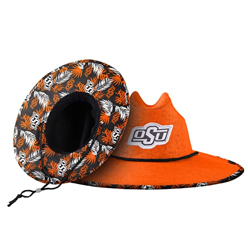 Image of FOCO Oklahoma State Cowboys NCAA Team Color Straw Hat