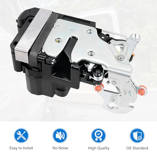 Image of Door Lock Latch Actuator Compatible with 2000-2007 Cadillac Escalade & Chevy Chevrolet Silverado Avalanche Suburban Tahoe & GMC Sierra Yukon, Front Right Passenger Side, OE#931-319, 15110644, 15053682