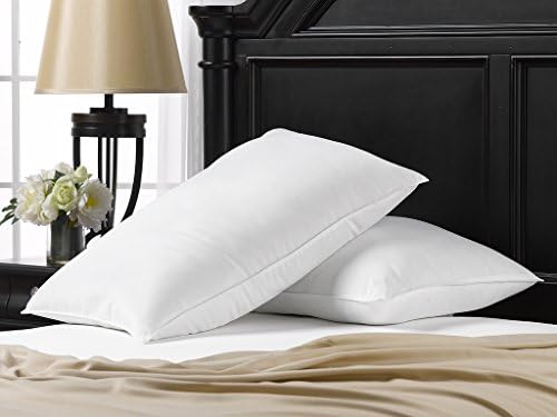 Ella Jayne Home Soft King Size Bed Pillows- 2 Pack White Hotel Pillows- Gel Fiber Filled Soft Gel Pillows with Hypoallergenic Classic Cover- Best Pillow for Stomach Sleepers