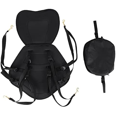 Moligh doll Verstellbarer Gepolsterter Kanu-Kajak-Sitz Kajak-R¨¹Ckenlehnen-Sitz mit Rucksack-Ruhetasche Cover