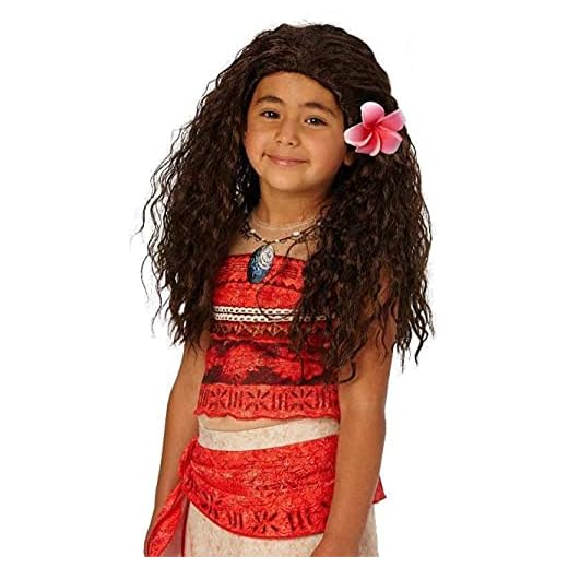 Rubies Peluca s con flores, accesorio de disfraz de Vaiana de Disney