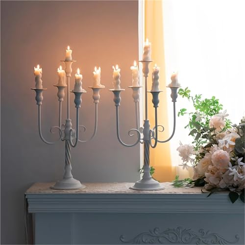 Candelabros de cinco brazos para decoración de bodas y Halloween 4