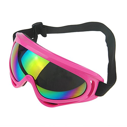 Bxt Men Women Uv400 Ski Snow Googles Outdoor Sunglasses Windproof Motorcycle Snowmobile Snowboard Eyewear Airsoft Paintball Cs Protective Safety Glass Goggles Uv Protection - Pink #TOP2