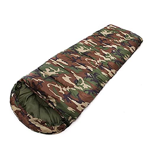 Inditradition Ultralight Camping Sleeping Bag for Adults | Waterproof, All Season Compatible, Military Camouflage Design (6.5 Feet)