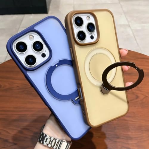 Coque magnétique mate pour iPhone 15 Plus avec anneau de support - 2