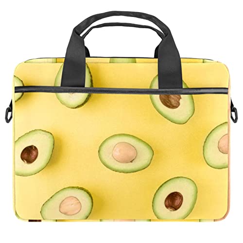 Maletín de ordenador para la universidad bolsa de hombro para portátil de 14 pulgadas con aguacates