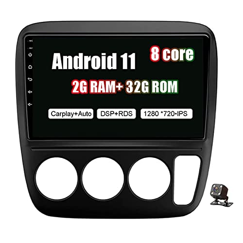 Navegación GPS de doble DIN y audio video de 9 pulgadas compatible con Honda CRV 1995-2001 2