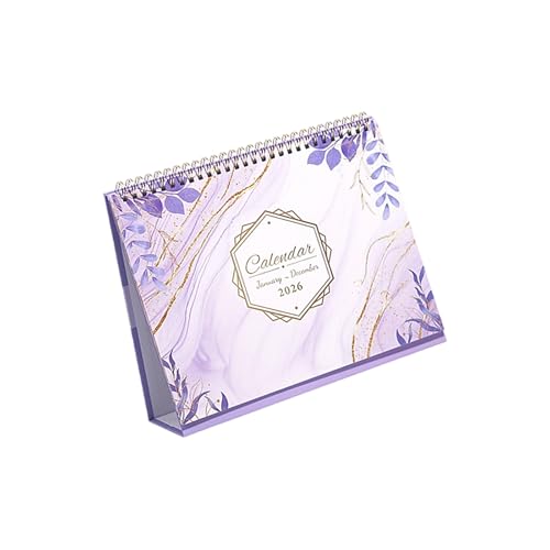 2026 �f�X�N�}���X���[�J�����_�[ 12 ���� 1 ������ 12 ���܂� �c�C���R�C���o�C���f�B���O �A�J�f�~�b�N �����̌v��p 10x8 �C���` �I�t�B�X�f�X�N