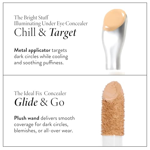 LAURA GELLER NEW YORK The Bright Stuff Illuminating Under Eye Concealer with Cooling Metal Tip - Light Coverage (03 Light)