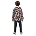 KEIGE Sugar Skull Skeleton Gothic Boys Fleece Coat,Children's Zip-Up Hoodie Jacket,Baby Warm Fashion Outerwear 3-10T,B0402986