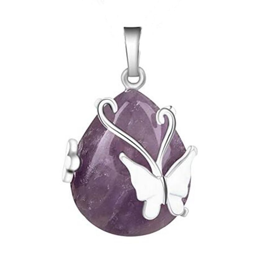 MQD Natural Rose Quartz Amethysts Opalite Opal Crystal Pendant For Women