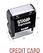 StampExpression - Credit Card Office Self Inking Rubber Stamp - Red Ink (A-5688)
