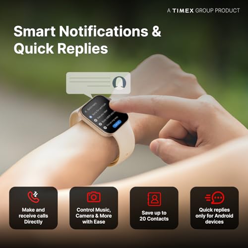 Image of TIMEX iConnect Navigator 1.83 inch(4.6cm) Display with Turn By Turn Navigation & BT Calling Smartwatch for Unisex - TWIXW903T