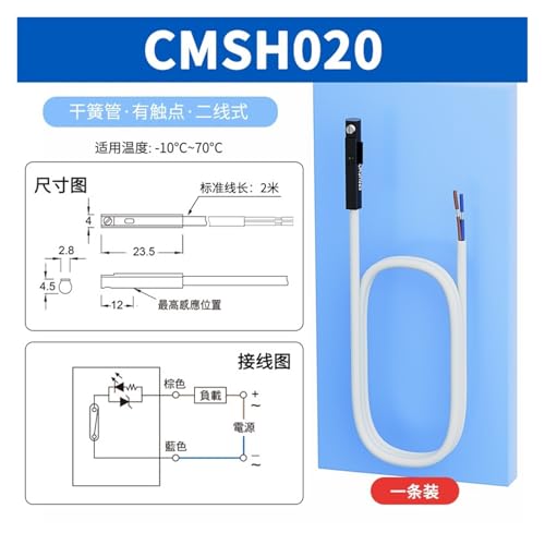 Sensor de interruptor magnético de dos cables y componentes electrónicos neumáticos 3