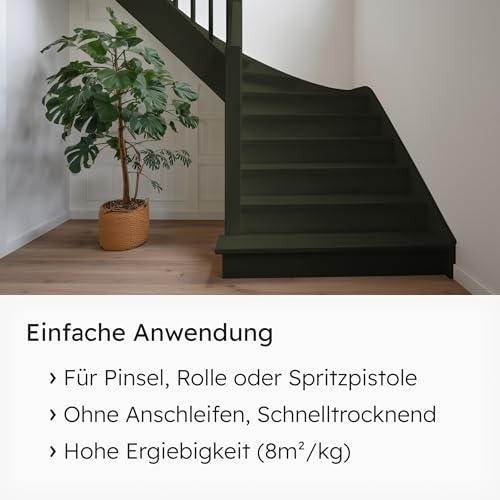 Viton Holzfarbe in Olivgrün - 0,7 Kg Holzlack Seidenmatt - Wetterschutzfarbe für Außen - 3in1 Grundierung & Deckfarbe - Profi-Holzschutzlack - KE31 - RAL 6003 Olivgrün/Olive