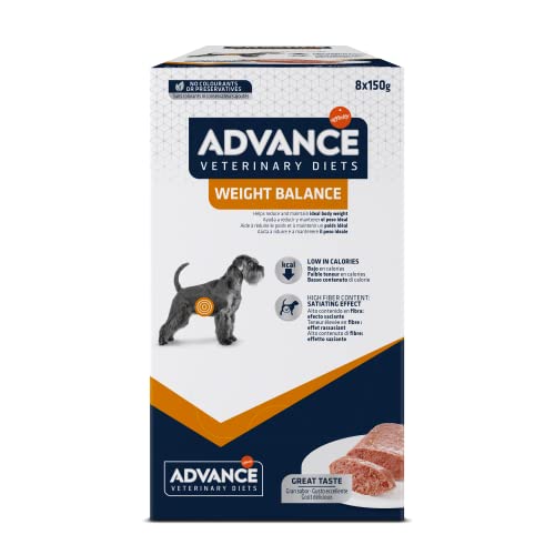 Advance Veterinary Diets Weight Balance Cibo Umido per Cani Multipack 8 bustine da 150g