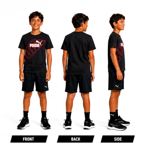 Image of PUMA Boys T-Shirts Athletic Crewneck Short Sleeve Tees (Sizes S-XL)
