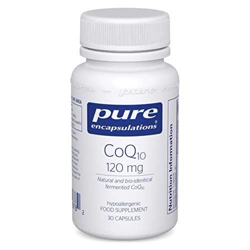 Pure Encapsulations - CoQ10 120mg - Coenzyme Q10 in its biologically Active Form - Boost Immune System - 30 Capsules