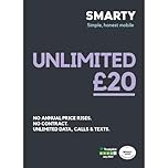 SMARTY SIM Only 1 month flexible plans available
