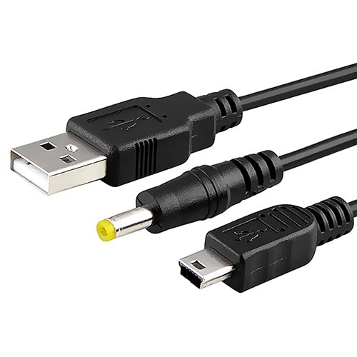 2In1 Usb Charger Power & Data Trabsfer Cable For Psp #TOP5