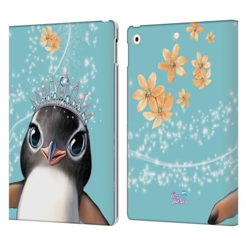 Étui en cuir Manchot design original Animal Club avec support pour iPad 10.2