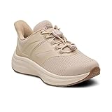 Dr. Comfort Wren Women’s Hands-Free Slip-On Athletic Walking Shoes, Diabetic Orthopedic Sneakers with Arch Support - 10 Wide, Beige