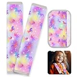 Seat Belt Cover Pad for Baby, Soft Seatbelt Cushion Covers for Kids 2Pcs Car Seat Strap Shoulder Pads for All Car Seats, Stroller, High Chair