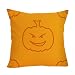 ZMNXZQLL Halloween Funda de cojín Amarillo Negro Pesadilla Antes de Navidad Funda de cojín con Estampado de Dibujos Animados Halloween Home