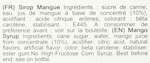 Image of 1883 Mango Syrup for Drinks, Made in France, 1 Liter Plastic Bottle