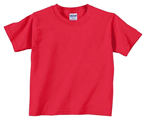 Gildan Todler Boy's Heavy Cotton™ 5.3 oz. T-Shirt, Red, 6T