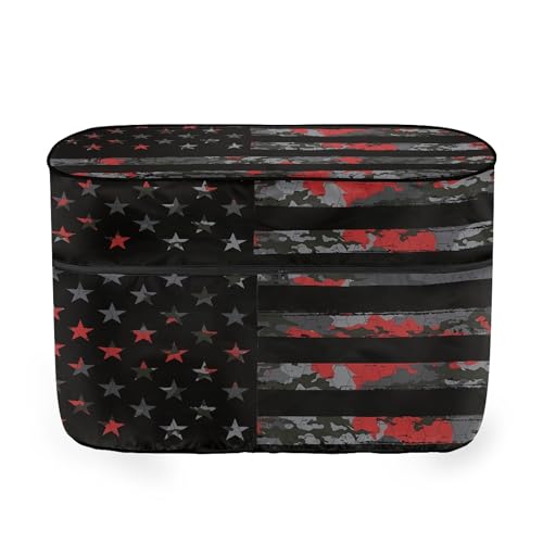 Knextrepoy American Flag Propane Tank Cover,Patriotic Camper Gas Cylinder Cover,Fits 40LB Dual Propane Tanks for RV/Trailer/Camper Accessories Decorative