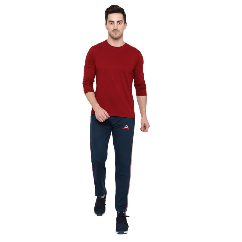 Image of GOLAZO Regular Fit Multicolor Cotton Track Pants for Men with Comfort and Style in Your Athelisure Wear