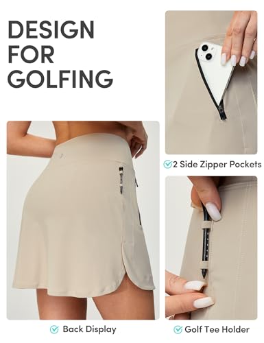 IUGA High Waist Golf Skirt with 5 Pockets Skorts for Woman Athletic Tennis Skirt for Workout Casual2