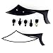 OKSTNO 2X Black Aluminum Blade Spear Rearview Side Mirror For Motorcycle Cruiser Chopper Street Standard Bike Suzuki B-King