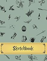 Independently Published Sketchbook: Wizard Inspired | 100 White Matte Pages | 8.5 x 11 Inches B08GFPMFQB Book Cover